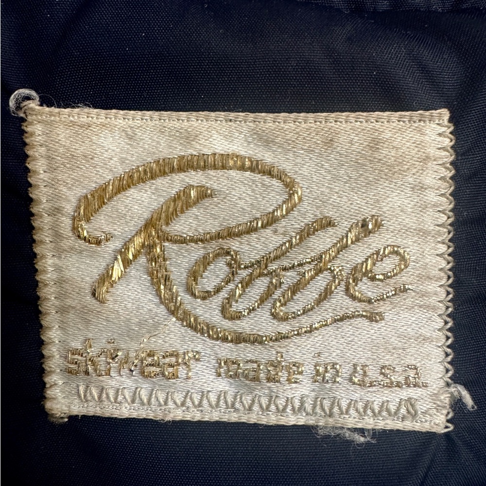 Vintage Rollie Skiwear Down Jacket Made in USA – Tan, Red & Blue Retro Puffer - Picture 4 of 7